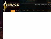 Tablet Screenshot of mirageshows.com
